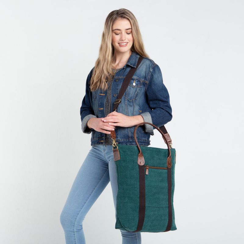 Jute Flight Bags in Beige, Green, Gray | CB Station