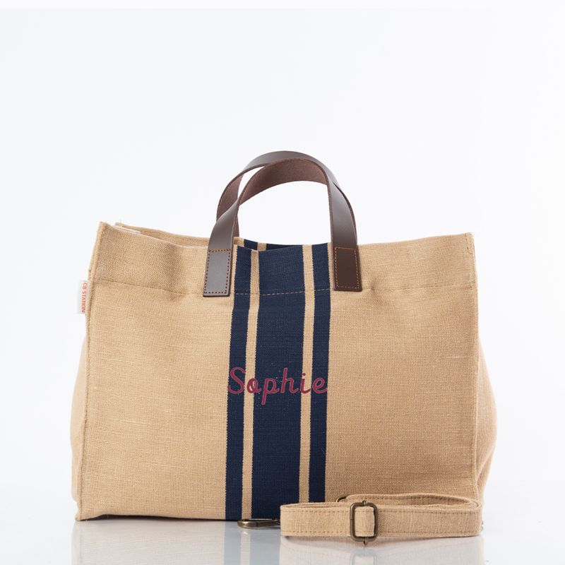 Jute & Leather Satchel | CB Station