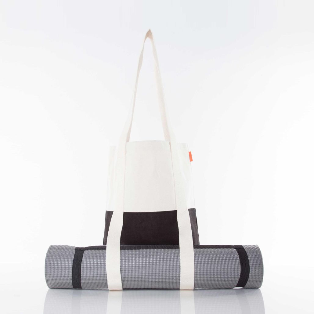 Canvas Yoga Totes in Black, Natural, Navy, etc