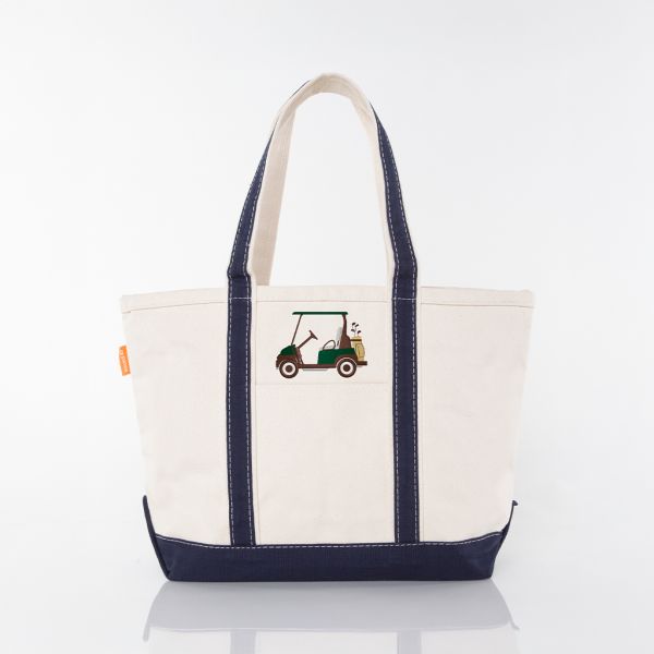 Navy Medium Classic Tote - Golf