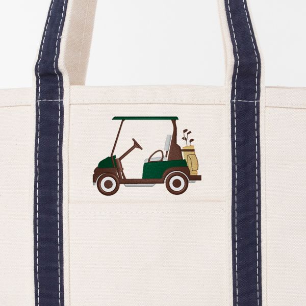 Navy Medium Classic Tote - Golf