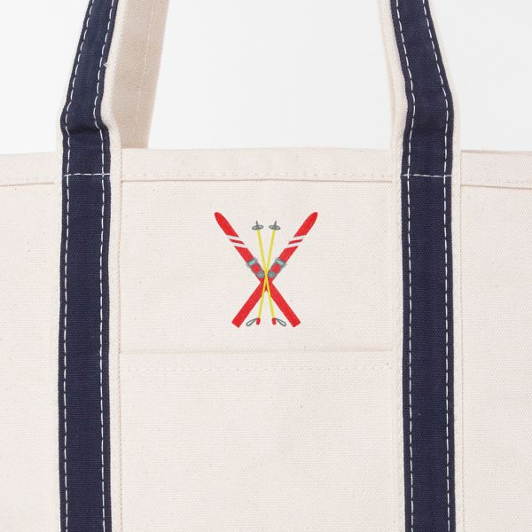 Navy Medium Classic Tote - Ski