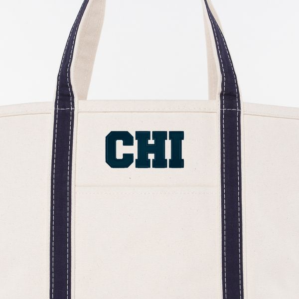 Navy Large Classic Tote - CHI