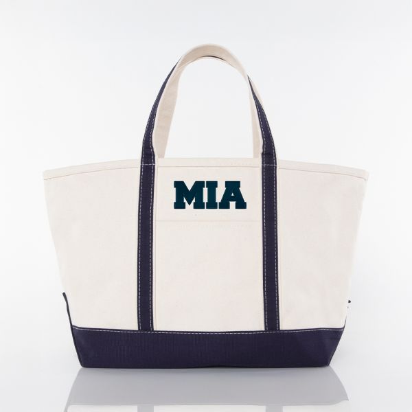 Navy Large Classic Tote - MIA