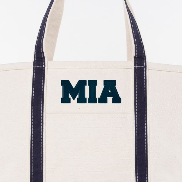 Navy Large Classic Tote - MIA