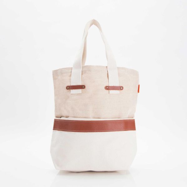 Jute and Canvas Tote