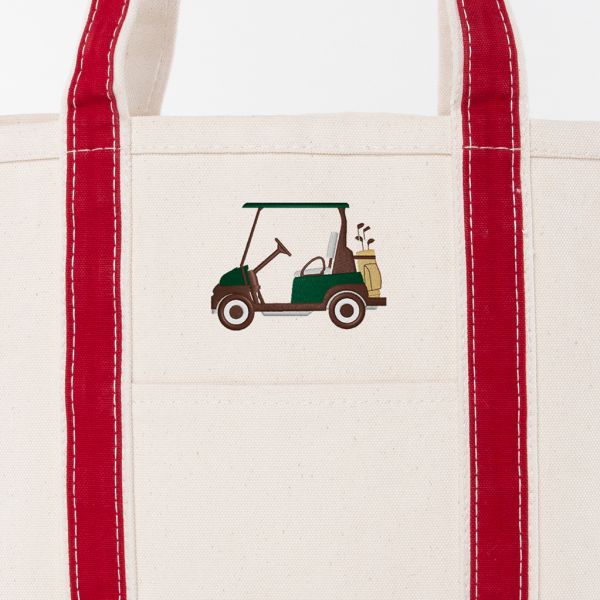 Red Medium Classic Tote - Golf