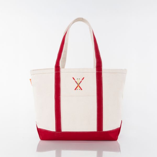 Red Medium Classic Tote - Ski