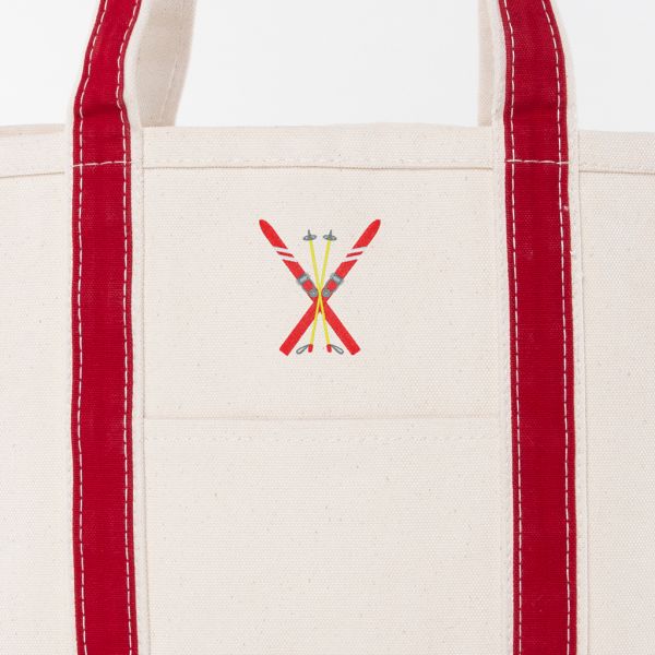Red Medium Classic Tote - Ski
