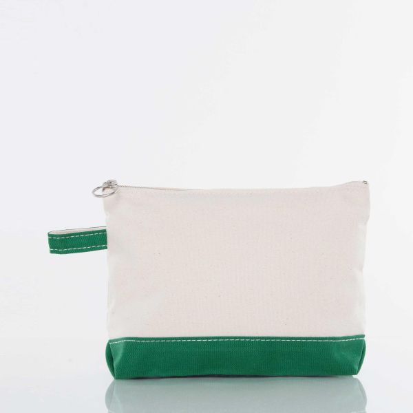 Wholesale Makeup Bags - Emerald - Front image
