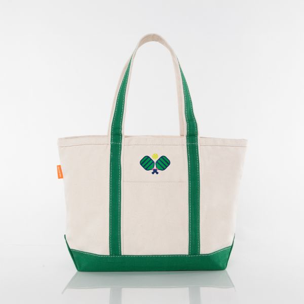 Emerald Medium Classic Tote - Pickleball