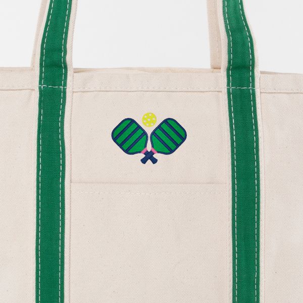 Emerald Medium Classic Tote - Pickleball