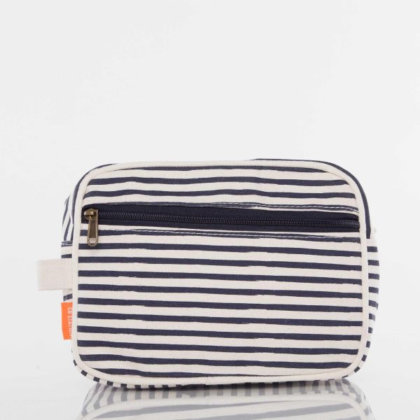 Canvas Hanging Travel Kit in Navy, Gray | CB Station