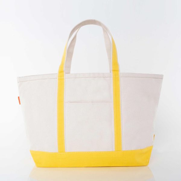 Medium Size Tote Bag - Yellow - Front 
