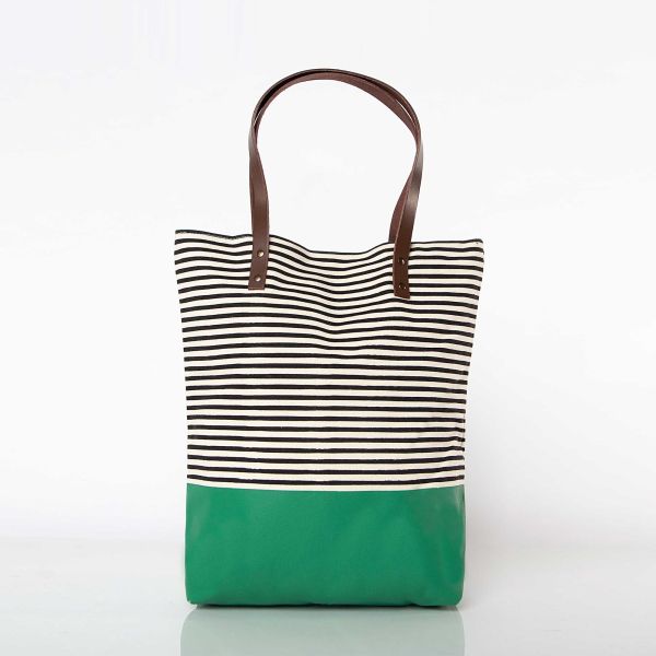 Seaport Stripes Dipped Tote