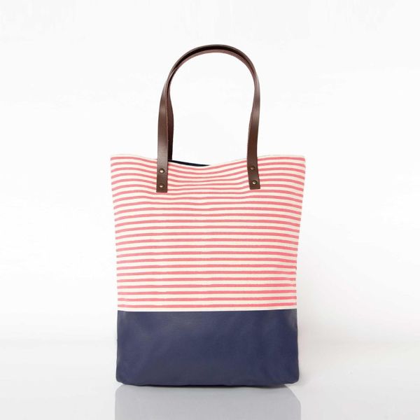 Seaport Stripes Dipped Tote