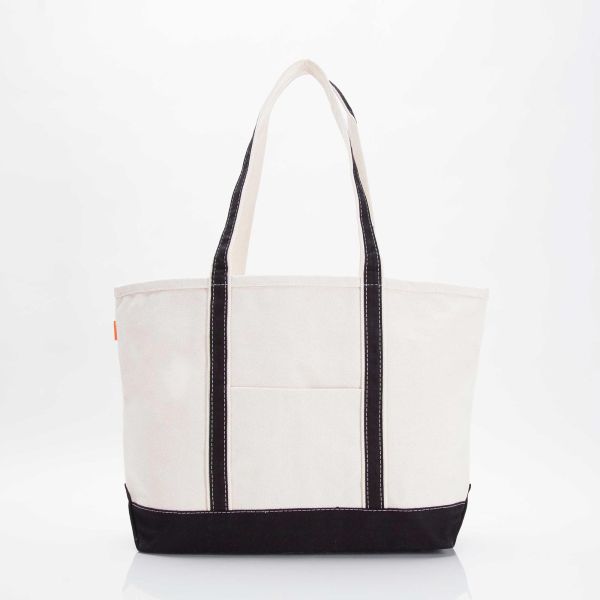 Bulk 24oz Large Classic Tote - Black - Front Image