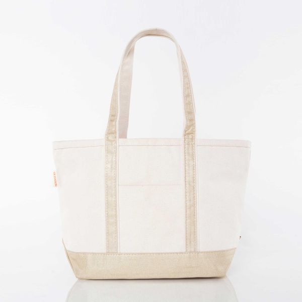 Medium Metallics Classic Tote - Gold