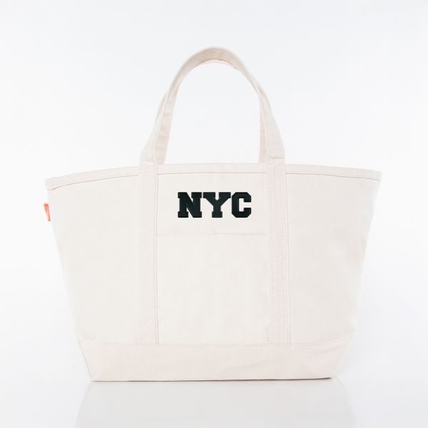 Natural Large Classic Tote - NYC