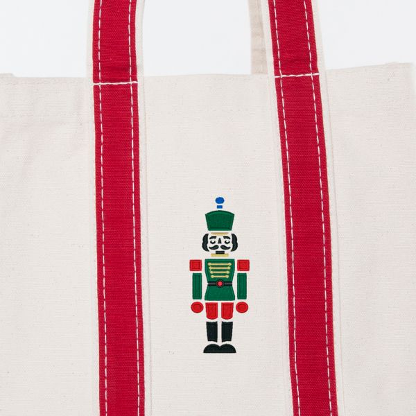 Red Four Bottle Wine Carrier - Nutcracker