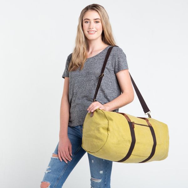 Jute Round Duffel