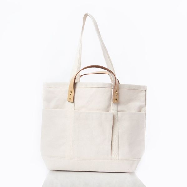 CanvasCraft Leather-Handled Tote