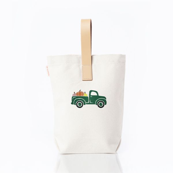 Leather-Grip Wine Carrier for Two Bottles - Fall Truck