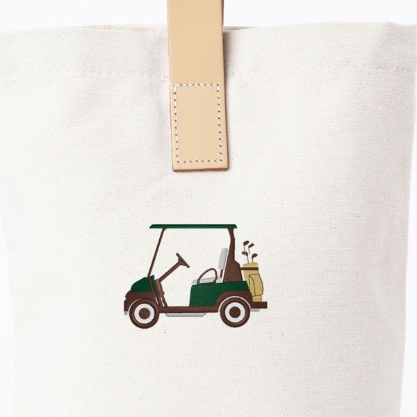 Leather-Grip Wine Carrier for Two Bottles - Golf