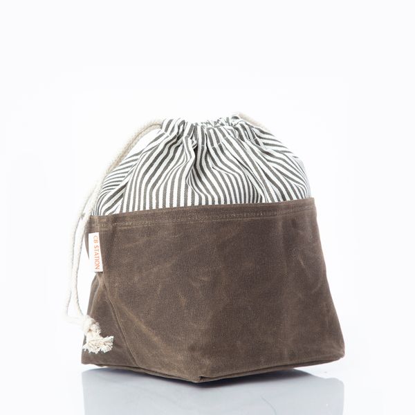 Stylish Waxed Canvas Bin