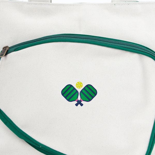 Natural & Emerald Pickleball Bag - Pickleball