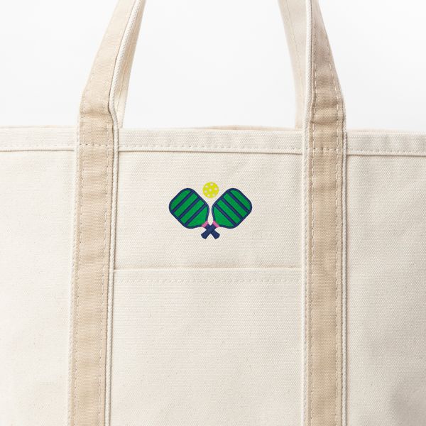 Safari Medium Classic Tote - Pickleball