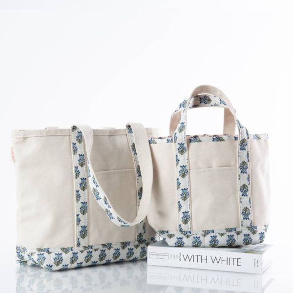 Block Print Handy Open Tote