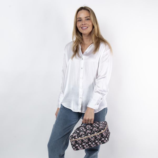 Vintage Rose Train Case