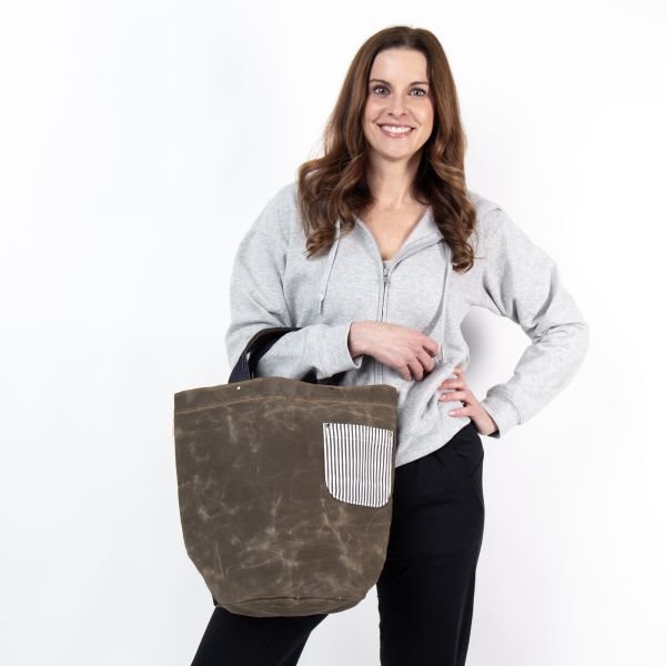 Heritage Waxed Bucket Tote