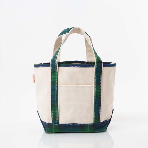Plaid Handy Open Top Tote