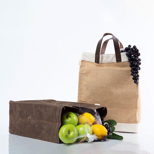 Waxed Canvas Market Tote