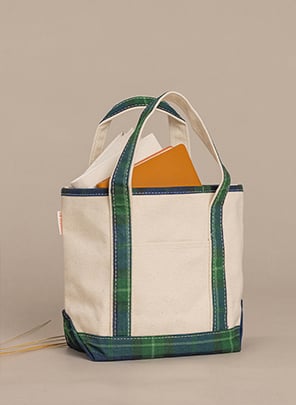 Plaid Handy Open Top Tote