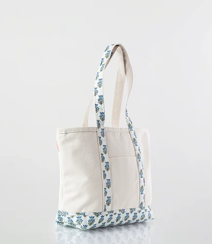 Block print train case toiletry bag