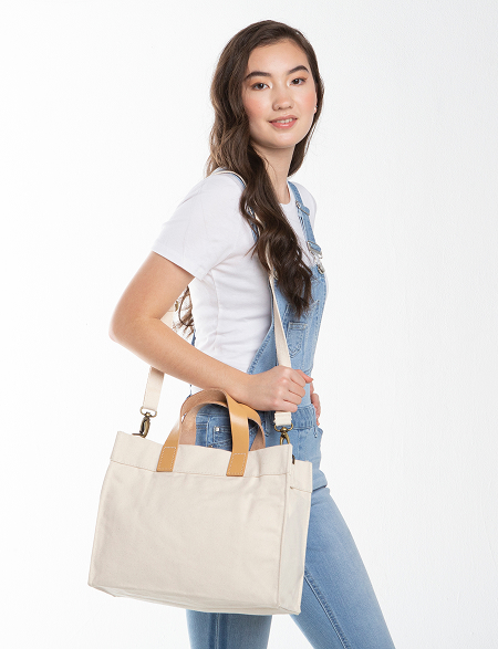 Mini Advantage Bag in natural canvas