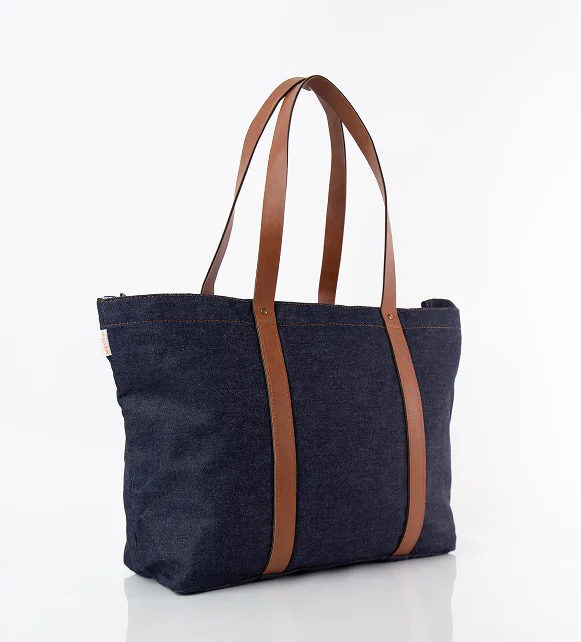 Heritage denim weekender travel bag