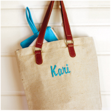 Jute & Leather Tote