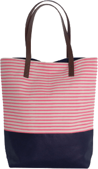 Seaport Stripes Dipped Tote