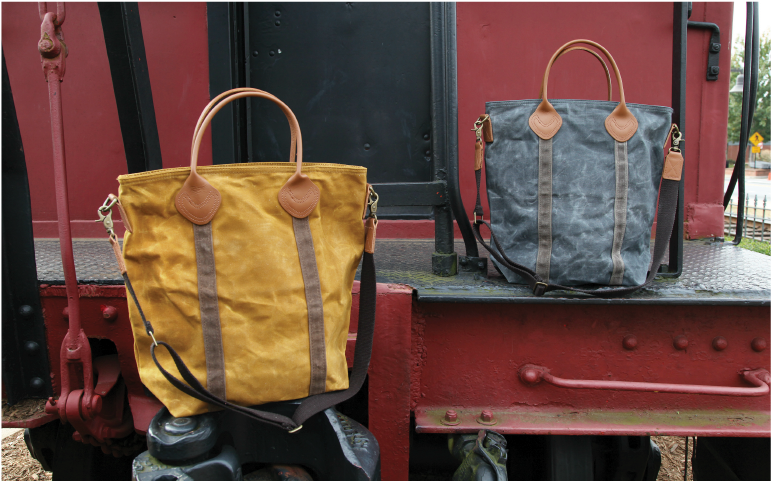 Waxed Canvas Flight Travel Bags