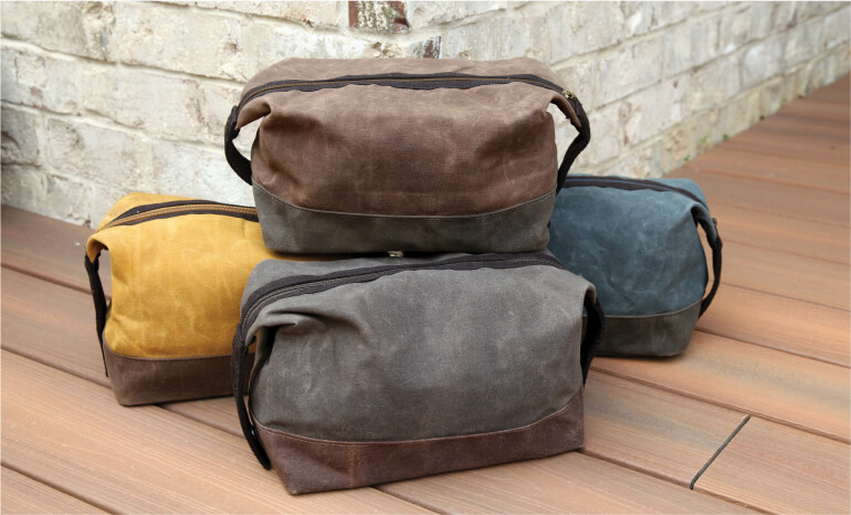 Wholesale Waxed Canvas Travel Shoe Bag