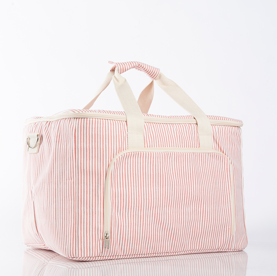 stripes box cooler tote