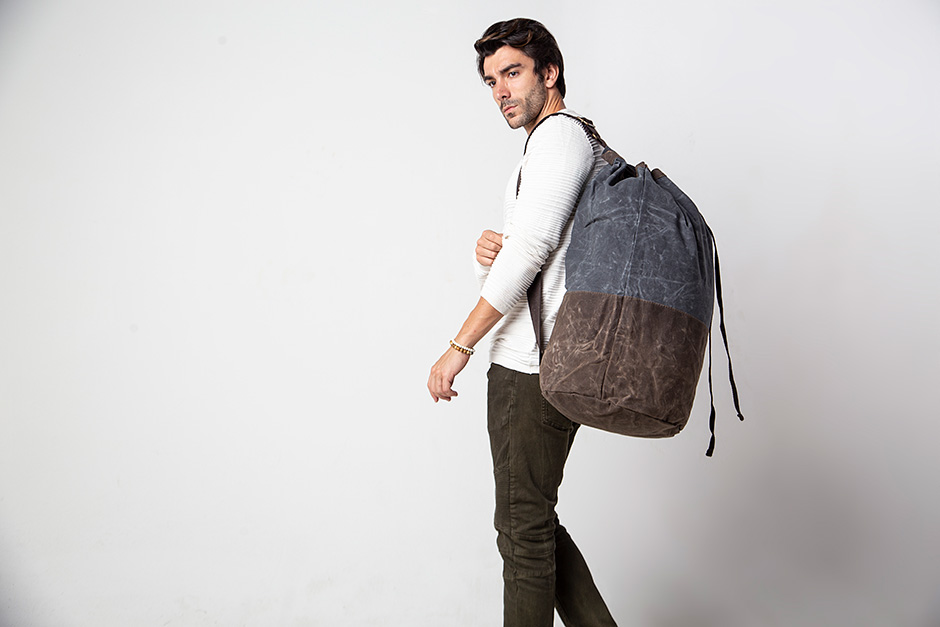 Waxed Canvas Laundry Duffel